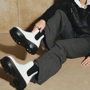 Dr. Martens 2976 Quad White Chelsea Boots